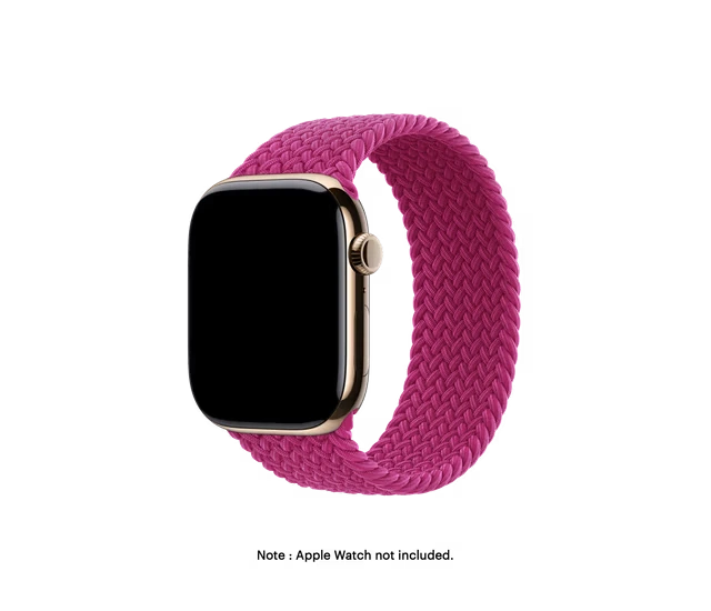 Berry Braided Solo Loop Apple Watch Band Series 10 – OBJECTKART