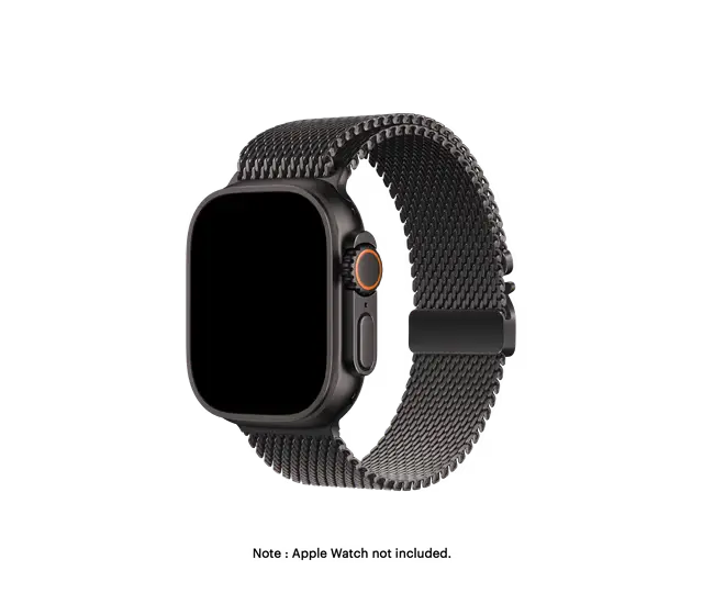 Black Milanese Loop 2.0 Apple Watch Band Series 10 – OBJECTKART