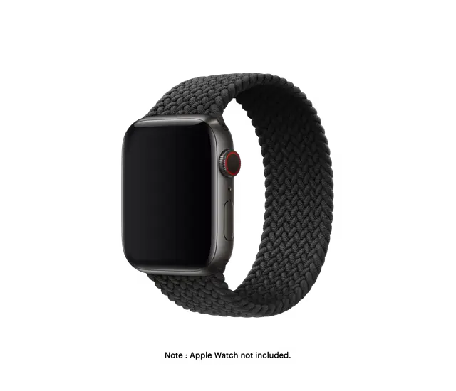 Charcoal Braided Solo Loop Apple Watch Band Series 10 – OBJECTKART