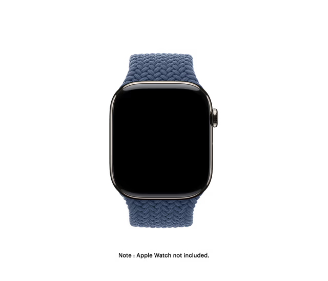 Midnight Blue Braided Solo Loop Apple Watch Band Series 10 – OBJECTKART