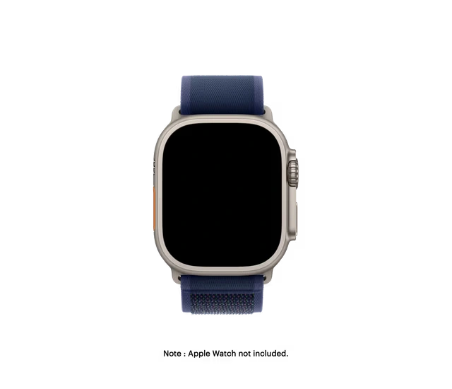 Midnight Blue Pull Tab Nylon Weave Apple Watch Band Series 10 – OBJECTKART