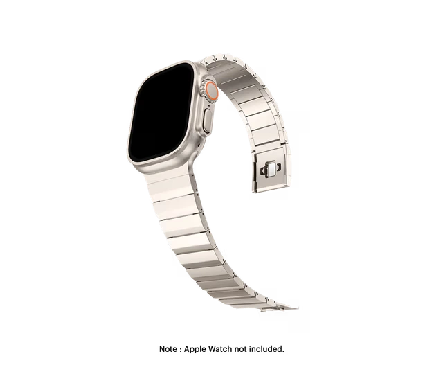 Natural Titanium Apple Watch Band Series 10 – OBJECTKART