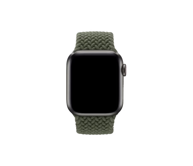 Olive Braided Solo Loop Apple Watch Band Series 10 – OBJECTKART