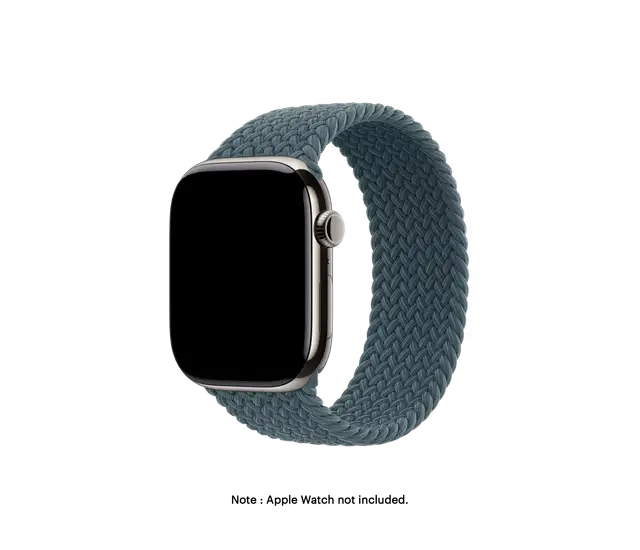 Pine Green Braided Solo Loop Apple Watch Band Series 10 – OBJECTKART