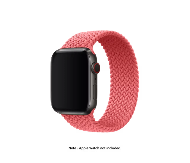 Pink Braided Solo Loop Apple Watch Band Series 10 – OBJECTKART