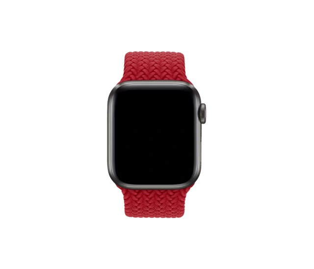 Red Braided Solo Loop Apple Watch Band Series 10 – OBJECTKART