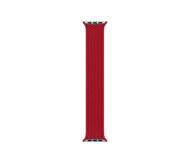 Red Braided Solo Loop Apple Watch Band Series 10 – OBJECTKART