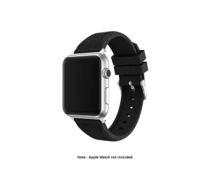 Black Resistance Silicone Apple WatchBand Vw