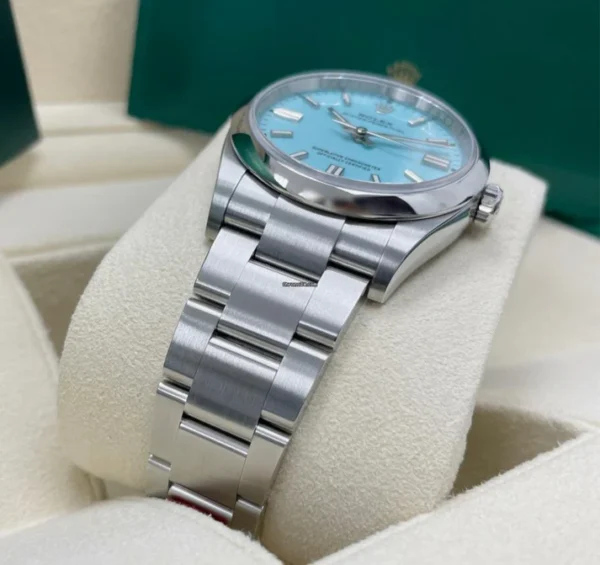 Rolex Tiffany Blue Dial Silver Ms Dhoni Watch