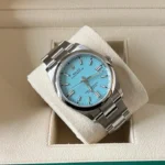Rolex Tiffany Blue Dial Silver Ms Dhoni Watch